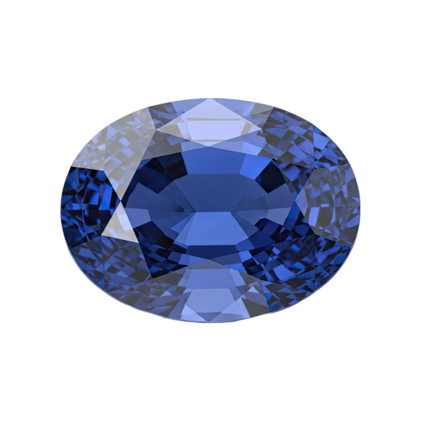 Deep Blue Oval-Cut Sapphire