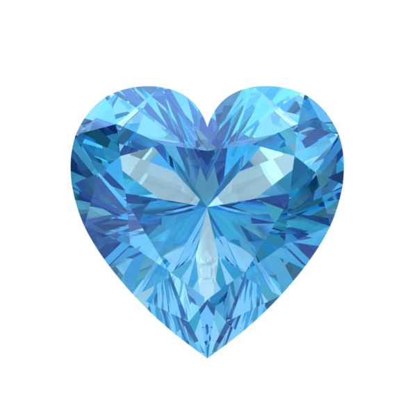 Sky Blue Heart-Cut Aquamarine